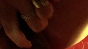 My wife plays with dildo until she cums in orgasm