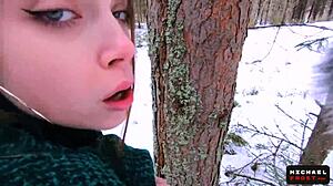 So cold outside but hot POV with MichaelFrost and Mihanika69! 🔥