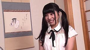 Japanese twin tail babe with huge tits! 😍