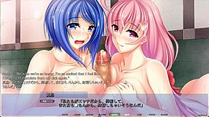 Akumeru Family Harem Route Part 2: Dual Step-Sister Titty Fuck With Big Tits In Group Anime