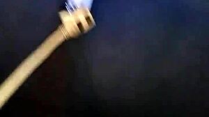 I slide my cock into my girlfriend's plump pussy, feeling every inch deeply