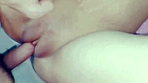 Amateur Riding Big White Cock with Huge Indian Ass Diya