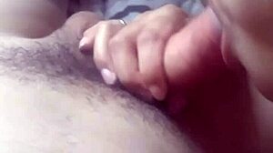 Super petite latina wife sucks dick deliciously, brunette gets cumshot at the end.
