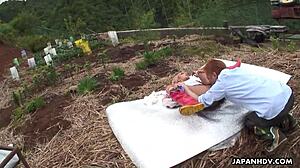 Asian Farm Slut Fucked Hard From Behind