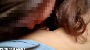 intense sloppy deepthroat makes her cum twice!