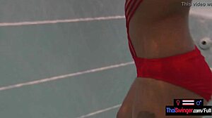 Amateur Teen Couple With Big Ass Thai Girlfriend Fucking In Jacuzzi!