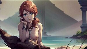 i generated oerba dia vanille from final fantasy xiii with big tits