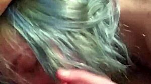 Blue hair girl gave me a long blowjob, so goodd!