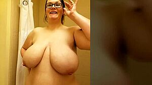 I adore my BBW wife Nicole's big natural tits.
