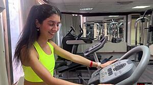 My trainer showed new moves and drilled me hard during outdoor close-up POV session. Couldn’t resist!