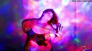 bbw goddess strips and dances oiled