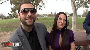 Wow, Kourtney Kane with big tits gets fucked hard by a massive cock! 😍