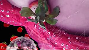 Food Porn with Glasses in Financial Domination Masturbation