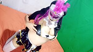 as a nun, i seduce the priest with my big ass in lingerie, shocking everyone 😈