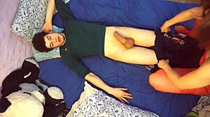 Lena moans loudly during hardcore deepthroat and cumshot on big cock