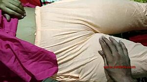 dehli university girlfriend bent over for boyfriend's big cock.