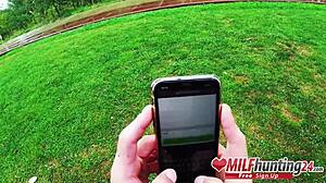 Milf Hunter Encounters Horny Tatted Slut With Fake Tits