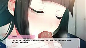 Erovoice part 1 features detailed hentai blowjob and masturbation scenes in an anime game