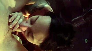 Small Tits Girl Sucks Man in Jacuzzi Pool