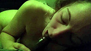 interracial deepthroat with monster cock and big black cock in bedroom