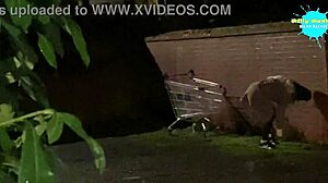 Cracky in her natural habitat outdoors with horny public sex