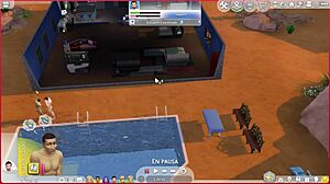 Straight Sim Succumbs to Gay Temptation in Cartoon