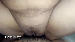 Husband Fucks Wife's Hairy Pussy Hard In Intense Doggystyle And Blowjob