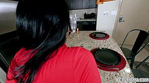 Reagan Foxx, Hot MILF, Takes Stepson's Giant Cock in Hardcore Action.