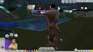 Straight Sim Succumbs to Gay Temptation in Cartoon