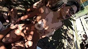 katharine madrid hints at double penetration with cartoon ass