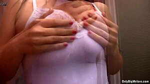 natalie neilson, you taking a cold shower with those big natural tits?