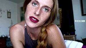 cum for me pretty please with your long hair and horny redhead slut vibe