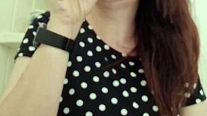 Your dirty stepsister films herself peeing in bar restrooms