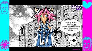 in ai-subeki part 5 the shemale activates fuck switch for threesome creampie