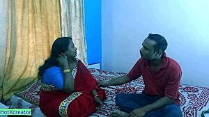 Indian Bengali bhabhi sneaks in dirty talk with sex friend. Husband’s away at office during hot audio.