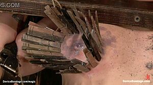 Busty Lesbian Clamped?