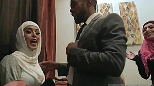 Man, my first time with hot Arab girls in a foursome was insane!