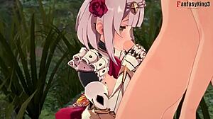 Cute Noelle gives blowjob in Genshin Impact POV scene