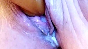 i slide the dildo deep into my wet pussy in the pool