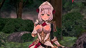 Cute Noelle gives blowjob in Genshin Impact POV scene