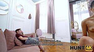 casting cuck, wanna see this shaved brunette girlfriend get pounded hard?