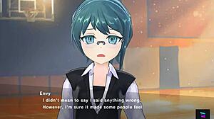 Magicami Features a Red Hood Bad Wolf Girl with Small Tits in Outdoor Public Scene