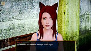 my new family 435, what's happening in this erotic cartoon game?