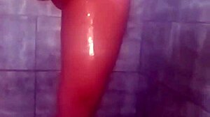 Young neighbor sends bath video with big ass.