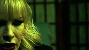 Petite Teen Overcomes Fear in Intense Training Session with MILF Instructor Using Large Black Tool