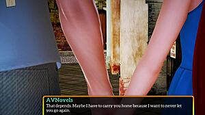 my new family 435, what's happening in this erotic cartoon game?