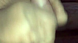 my homemade footjob in sexy nylon stockings