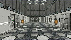 Shaved Pussy Virtual Sci-Fi Girl Gets Fucked in Armory