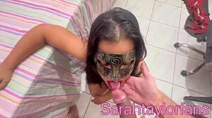 sexy latina milf sucks cock with intense desire