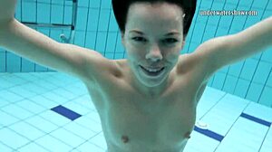 Gazel podvodkova shows underwater naked beauty